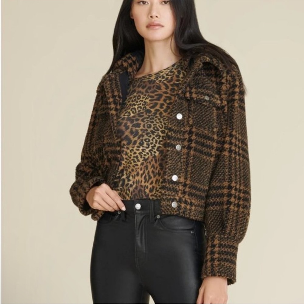 Veronica Beard Gabbi Hooded Houndstooth Jacket NWT - Picture 6 of 13